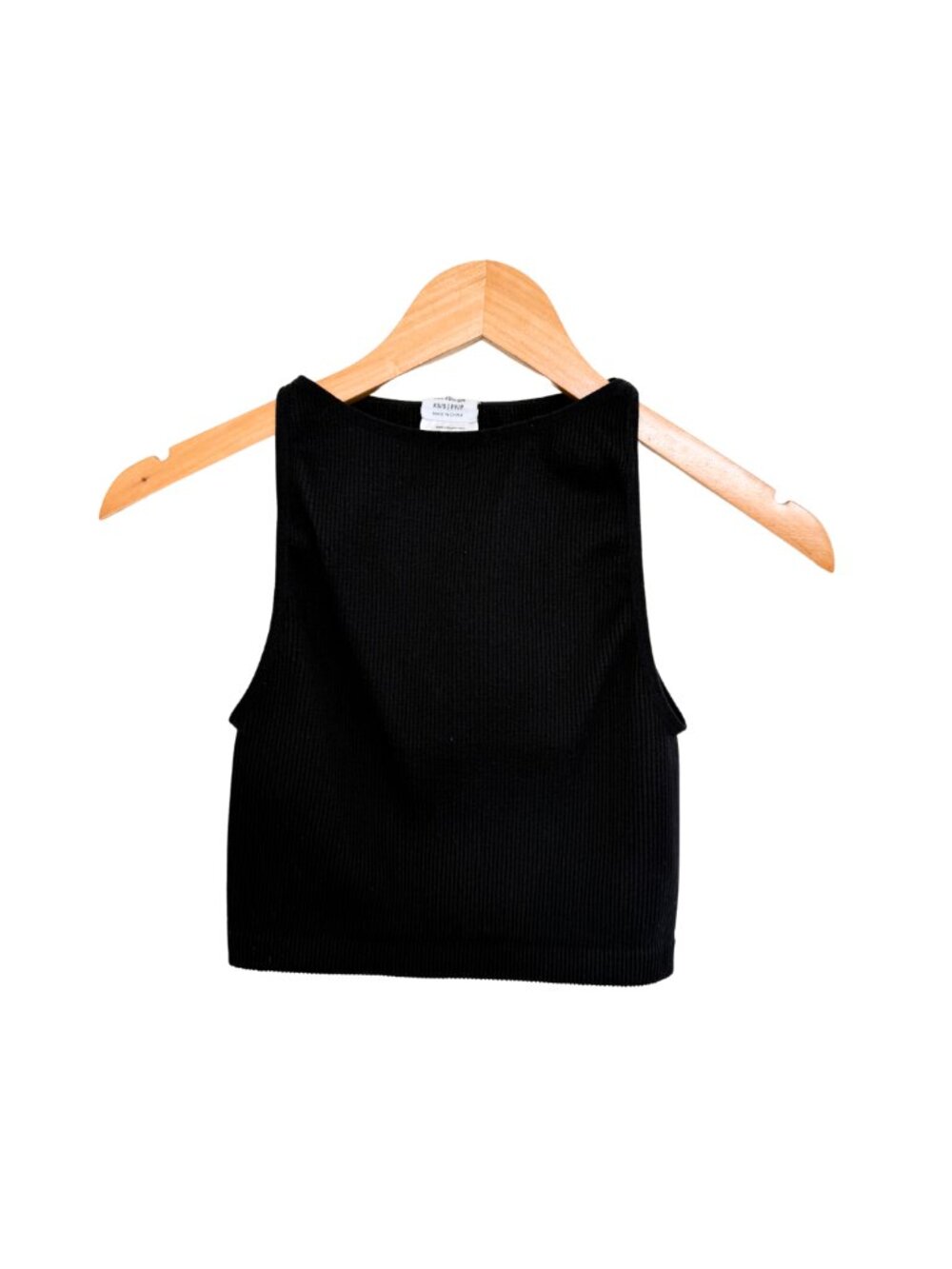 Cotton On Shirt Womens XS Small Tank Top Black Seamless Benni High Neck Tank